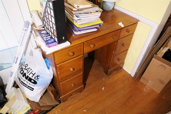 Vintage Maple Wood Desk