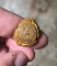 Heavy 14k Gold WWI Machine Gunner Campaign Ring