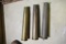 Three Antique Brass Artillery Shells