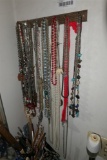 Wall lot vintage costume jewelry necklaces
