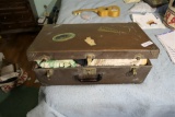 Old suitcase filled w/ c. 1900 clothing