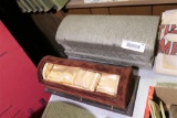 Antique Salesman Sample Coffin Vault 2 piece