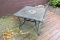 Metal and Wood Patio Table