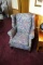 Upholstered Wingback Arm Chair