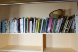 Shelf Lot of cookbooks