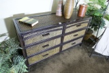 Rattan Style Dresser