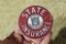 Antique Enamel State Auto Insurance Badge