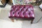 Chesterfield Type Leather Ottoman