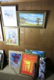 Corner lot of vintage art