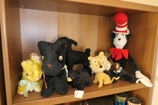 Group Lot Antique Stuffed Animals
