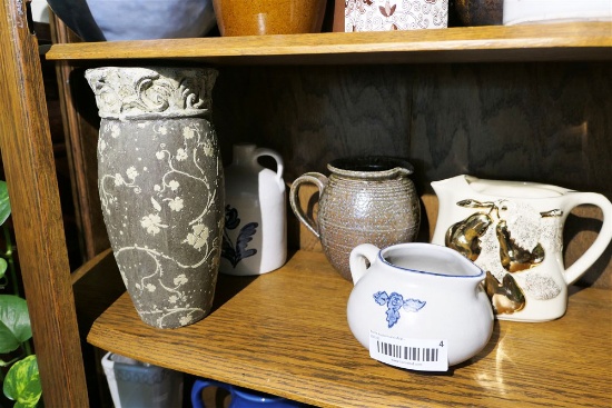 Shelf Lot Stoneware, studio pottery etc
