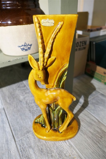 Vintage Haeger Deer Vase MCM 50s