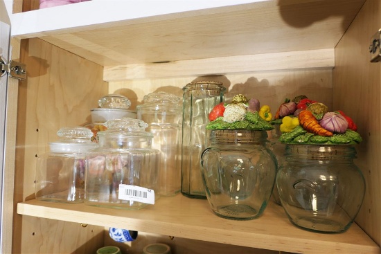 Shelf Lot Glass Canisters