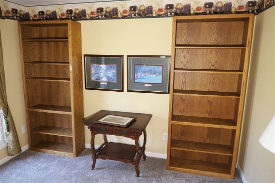 2 Oak Wood Nicer Book Shelves