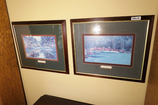 2 Framed Golf Prints - Augusta National Masters