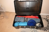 Plastic Crate filled w/Camping Chairs, tent etc