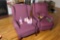 Two wing back chairs