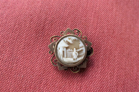 Fine Victorian Cameo Pin