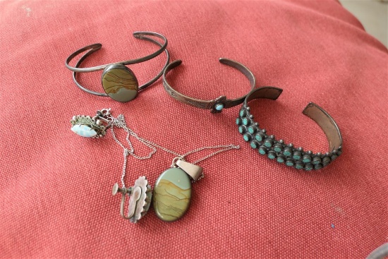 Sterling Silver Antique Native American Jewelry and more