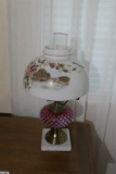 Vintage Fenton Cranberry Hobnail Lamp