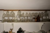 Shelf Lot Antique Apothecary Bottles