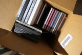 Box of CDs, DVDs, Cassettes