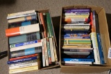 Two boxes of vintage books