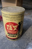 Rare New Era Art Deco Potato Chip Tin