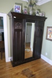 Large antique armoire w/mirror