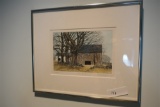 Limited Ed. Print of a Farm Scene in frame