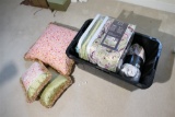 Pillows, bed sheets etc lot