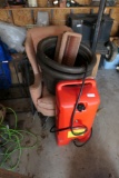 Portable gas can, chair, planters