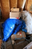 Tarps, plastic etc lot