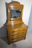 Nice Antique Eastlake Dresser w/Mirror