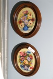 Pair of Vintage Framed Original Flower Paintings