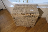 Older basket hamper with lid