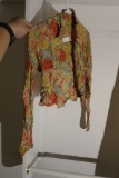 1930s Women's floral blouse antique clothing piece