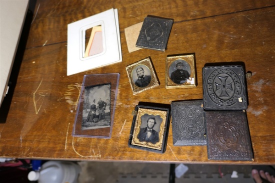 Group Lot Ambrotypes, Tintypes etc + cases