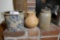 Stoneware Jar w/Wild Decoration PLUS