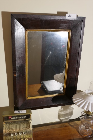 Early Antique Mirror w/Old Glass