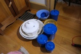 Group Lot Assorted Granite Ware, ironstone etc