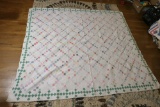 Large Hand stitched Antique Quilt