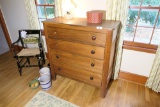 Antique Blocky Federal Dresser Primitive