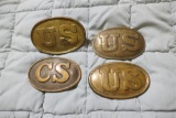 Civil War Belt Buckle Group Lot