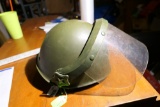 Vintage Italian Police Riot Helmet