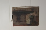 Small Antique OOC Painting of Lady