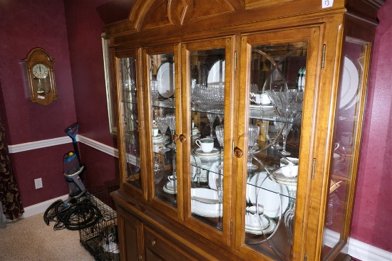 Contents of top & bottom china cabinet