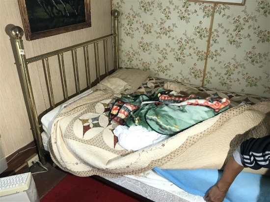Vintage Queen Sized Metal Bed