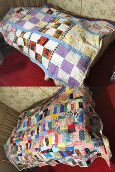 Pair of Vintage Quilts or Comforters