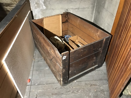 Large Antique Wooden Crate
